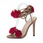 Flower shoes heeled