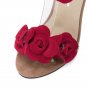 Flower shoes heeled