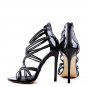 Women's shoes fish mouth cross strap high heel sandals 3 Colors
