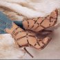 Women's shoes fish mouth cross strap high heel sandals 3 Colors