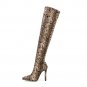 High heel boots over the knee sexy fashion pointed large size boots 35-42