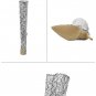 Snakeskin pattern pointed toe stiletto over-the-knee women's super high-heeled boots size 42