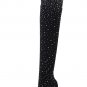 High-heeled shoes with pointed toe drilled high-heeled shiny boots