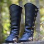 Long Snow Boots Side Zipper Rug Over Round Toe Tall Ladies Large Size