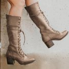 Lace-up boots women's thick heel plus size 40-43 Lace-up boots women's thick heel plus size 40-43
