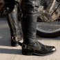 plus size motorcycle boots high tube plus size rider boots buckle men's boots