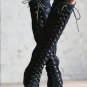 Women's shoes fashion boots long barrel rivets