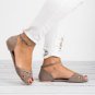 Fish mouth buckle strap flat heels women's large size sandals 34-43 two colors