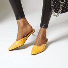 large size women's casual crystal heel small square toe slippers large size women's casual crystal heel small square toe slippers