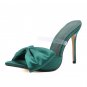 Genuine Leather high heels, big bow stiletto sandals and slippers size 35-42 four colors