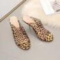 Summer transparent leopard print stiletto sexy sandals and slippers waterproof platform