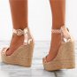 Fashion Super High Heel Platform Buckle Ladies Plus Size Sandals 40-43