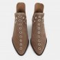 Women's pointed rivet personalized ankle boots 3 colors