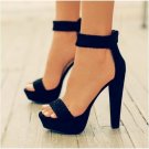 Fashionable women's sandals stiletto high-heel braid waterproof platform