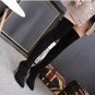 Long tube sock boots high heel boots over knee boots pointed women's shoes