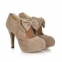 Solid color low top sweet bow plus size women's shoes 3 colors