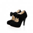 Solid color low top sweet bow plus size women's shoes Solid color low top sweet bow plus size women's shoes