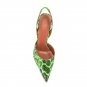 Snake Print High Heel Pointed Toe Stiletto Plus Size French Toe Sandals