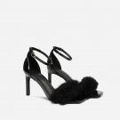 Women's Mink Hair High Heels Square Toe Sexy Open Toe Sandals 2 colors Women's Mink Hair High Heels Square Toe Sexy Open Toe Sandals 2 colors