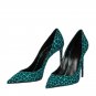 Leopard print high heels pointed toe stiletto sexy plus size party women's shoes