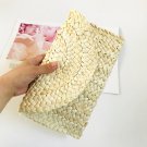 Corn fur hand woven clutch bag women's mobile bag coin purse many colors