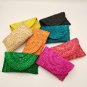Corn fur hand woven clutch bag women's mobile bag coin purse many colors
