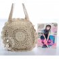 Crochet Beach Handbag HANDWOVEN, Inner mobile pocket, Shoulder bag  New#H221