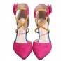 Large size stiletto pointed toe low-top women's fashion sandals