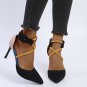 Large size stiletto pointed toe low-top women's fashion sandals