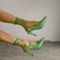 Ankle strap sexy stiletto women's sandals 3 colors