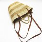 Gold and silver paper rope straw bag handbag shoulder bag
