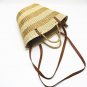Gold and silver paper rope straw bag handbag shoulder bag