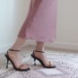 Women's chain small golden ball french sandals