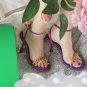Women's chain small golden ball french sandals