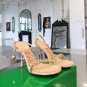 Women's chain small golden ball french sandals