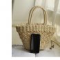 Women's bag hand-held one-shoulder straw simple leisure beach travel vacation bag