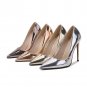 12cm French small high heels large size stiletto shoes 4 colors