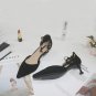 Women's metal buckle mid-heel shoes 2 colors