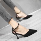 Women's metal buckle mid-heel shoes Women's metal buckle mid-heel shoes