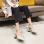 Women's summer all match thick heel pointed toe sandals