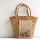 New yellow grass hollow women's single shoulder bag travel holiday bag