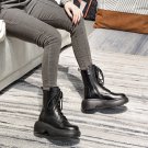 Martin boots autumn and winter side zipper platform lace-up motorcycle boots Martin boots autumn and winter side zipper platform lace-up motorcycle boots