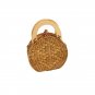 New retro handy rattan bag small shoulder round Weaving