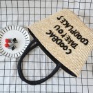 Embroidery Wheatgrass Shoulder Ladies Straw Bag Summer Vacation Travel Bag Embroidery Wheatgrass Shoulder Ladies Straw Bag Summer Vacation Travel Bag