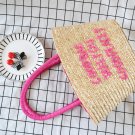 Embroidery Wheatgrass Shoulder Ladies Straw Bag Summer Vacation Travel Bag