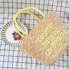 Embroidery Wheatgrass Shoulder Ladies Straw Bag Summer Vacation Travel Bag Embroidery Wheatgrass Shoulder Ladies Straw Bag Summer Vacation Travel Bag