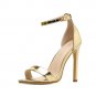 DEleventh women's shoes sandals high heels gold and silver wedding shoes plus size