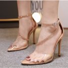 Women's high heels transparent crystal pointed toe shoes Women's high heels transparent crystal pointed toe shoes