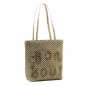 New letter woven bag single shoulder beach straw bag 2 colors