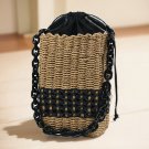 New square grass bag shoulder hand weaving bag female 2 colors